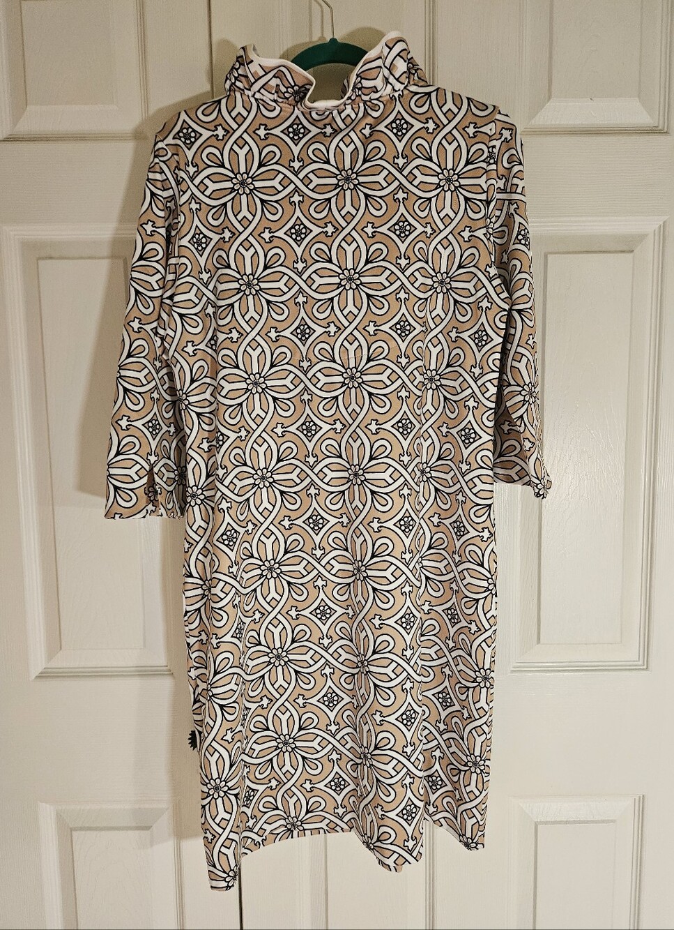 Gretchen Scott Jersey Ruffneck Dress In Piazza Print - Picture 5 of 15